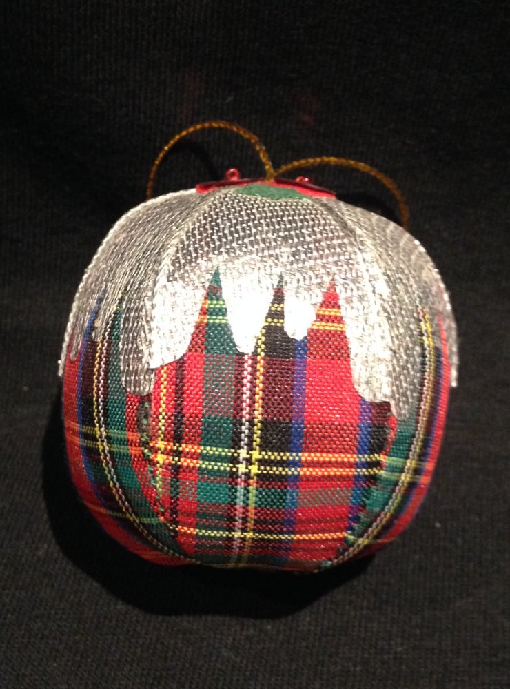 Tartan Christmas Tree Decoration Pudding Tartan Christmas Tree Decoration Pudding Click To Enlarge