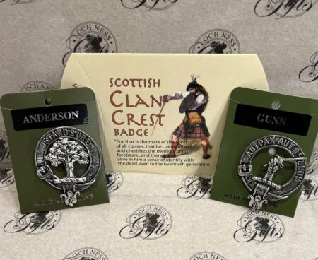 Art Pewter Clan Crest Badge