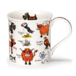 Mug - Dunoon Fine Bone China 'Simply Scotland' Animals Bute Shape