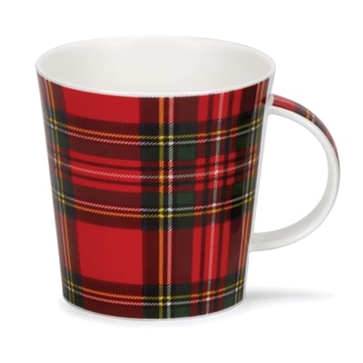 Dunoon - Cair Royal Stewart Mug - Dunoon Fine Bone China Royal Stewart Tartan Cairngorm Shape
