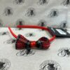 Hair Band - Tartan Bow Alice Band Red