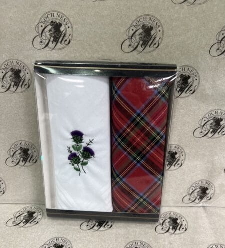 Handkerchiefs - Twin Pack Thistle and Tartan