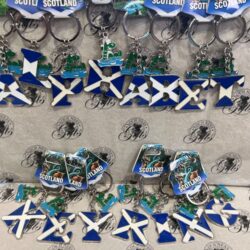 Keyring - Saltire Alphabet and Nessie