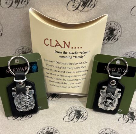 Art Pewter Clan Crest Keyring