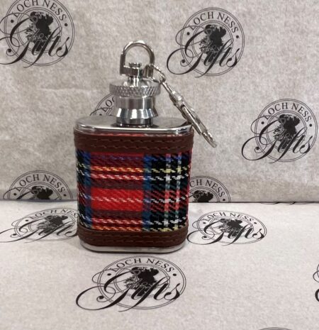 Flask Tartan 1oz Clip On