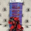 Hair Clips and Red Tartan Scrunchie