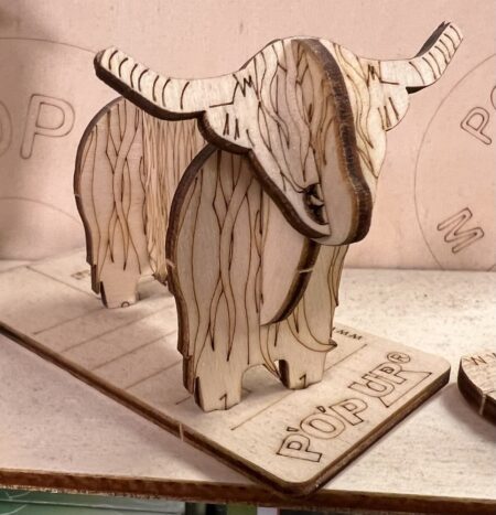 3D Pop Up Wooden Postcards