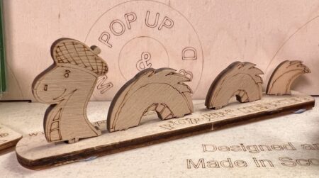 3D Pop Up Wooden Postcards