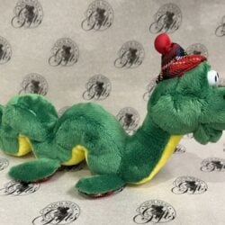 Soft Toy - Nessie Wiggly Soft Toy Loch Ness Monster - Plush Wiggly Nessie with Tartan Hat