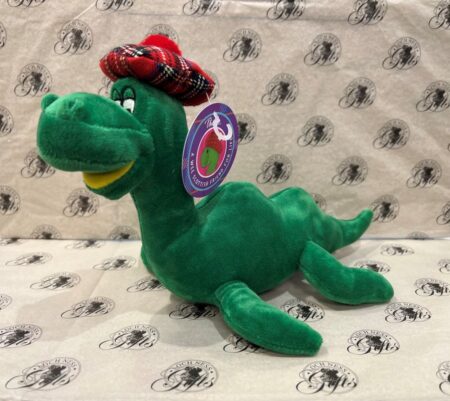 Soft Toy Loch Ness Monster - Nessie with Tartan Hat