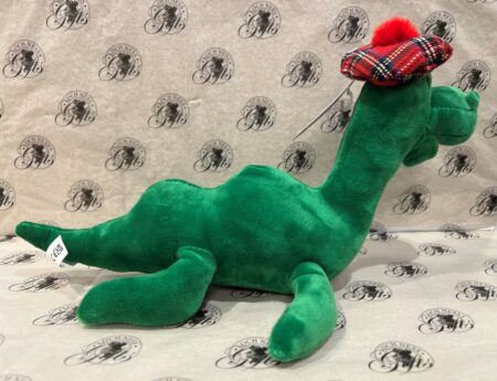 Soft Toy Loch Ness Monster - Nessie with Tartan Hat