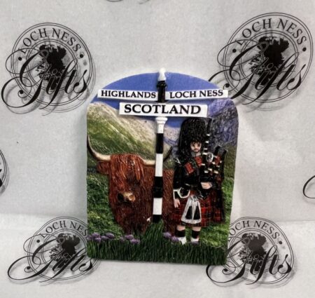Magnet - Sign Post Highland Cow and Piper