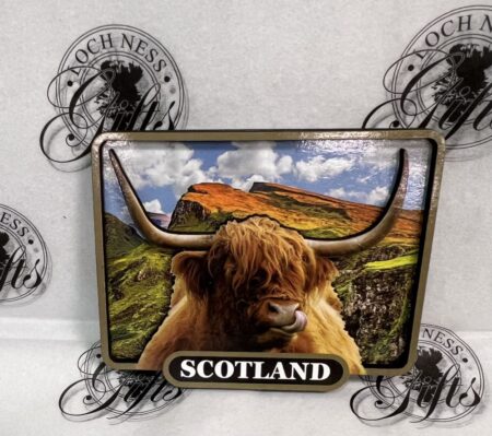 Magnet - Wooden 3D Highland Cow