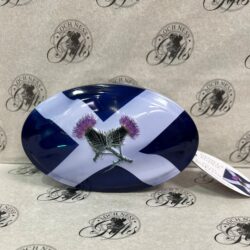 Fudge - thistles and saltire tin top Vanilla Fudge Oval Tin - Saltire and Thistles