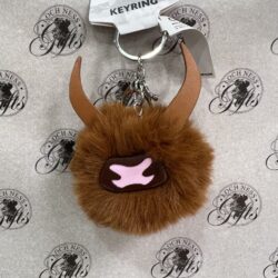 Fluffy coo keyring Keyring - Fluffy HIghland Cow