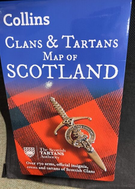 (Book) Map - Clans and Tartans Map Of Scotland