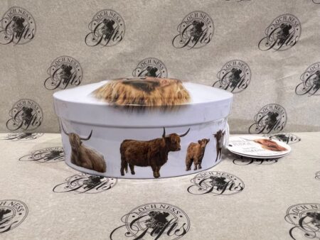 Vanilla Fudge Oval Tin - Highland Cow