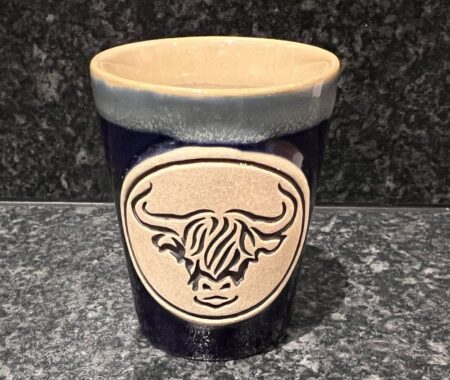 Shot Cup - Stoneware Shot Cup Highland Cow