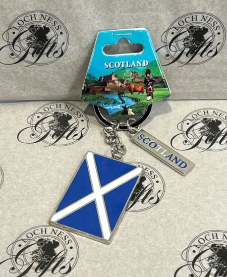 Keyring - Scotland Saltire Flag