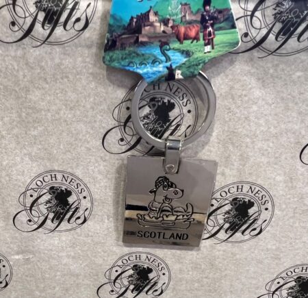Keyring - Nessie Scotland Silver Square