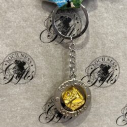 Keyring - gold cube spinner Keyring - Scotland Gold Cube Spinner