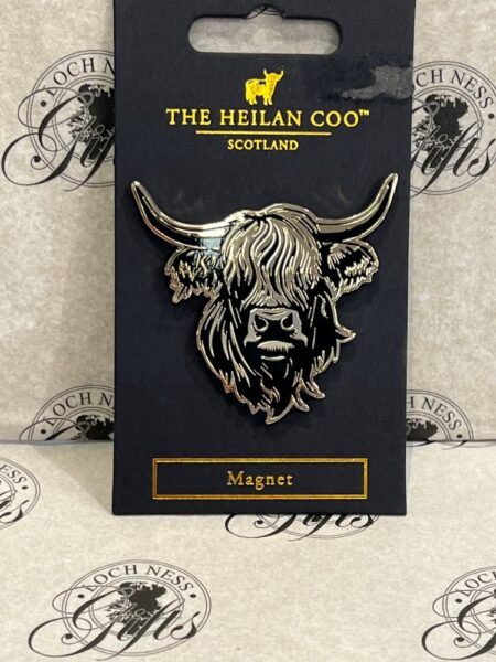 Magnet - Highland Cow Black and Gold
