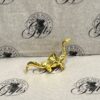 Model Ornament - Small Metal Nessie Lucky Charm Gold
