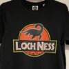 Adult T-Shirt Jurassic Loch Ness Black