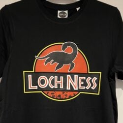 Adults T shirt - Jurassic new black Adult T-Shirt Jurassic Loch Ness Black