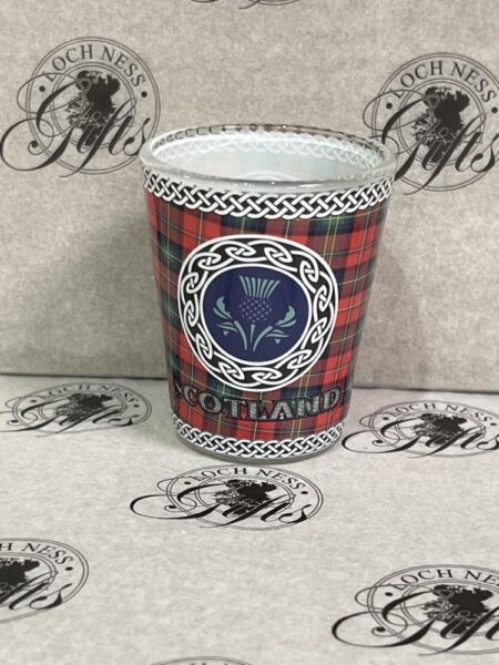 Shot Glass - Tartan Celtic Thistle