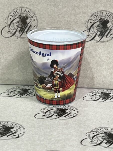 Shot Glass - Highland Scene Cow and Piper