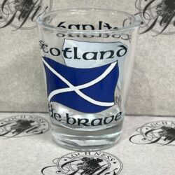 Shot Glass - Scotland The Brave Saltire Flag