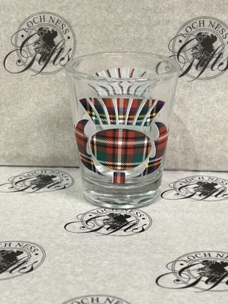 Shot Glass - Tartan Thistle