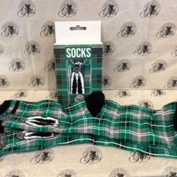 Socks - Tartan Green Socks - Fun Kilt Design Green