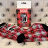 Socks - Fun Kilt Design Red