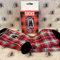 Socks - Fun Kilt Design Red