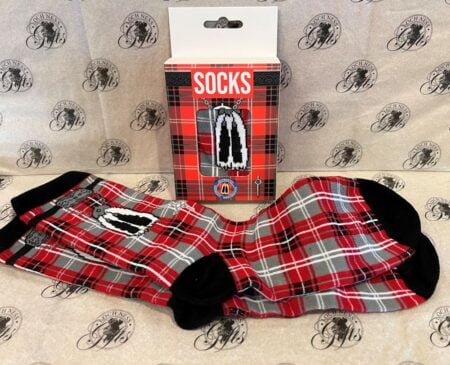 Socks - Fun Kilt Design Red