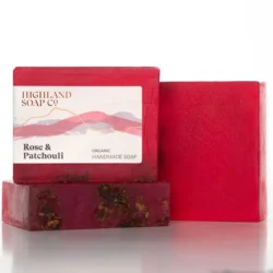 Highland Soap Co - Organic Handmade Soap Rose and Patchouli 150g