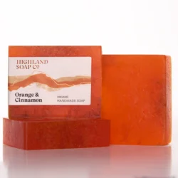 Highland Soap Co - Organic Handmade Soap Orange and Cinnamon 150g