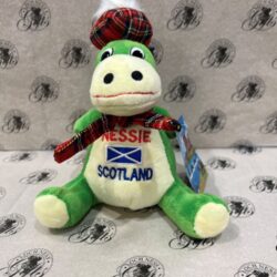 Soft Toy - Loch Ness Monster Sitting Medium Soft Toy Loch Ness Monster - Nessie Scotland Saltire Sitting Medium