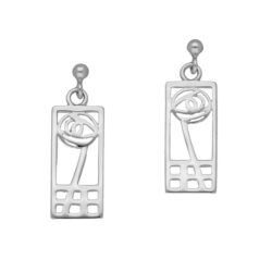 0000_E625 Charles Rennie Mackintosh - Silver Earrings E625