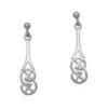Celtic Collection - Celtic Silver Earrings Amethyst CE17