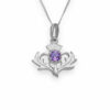 Thistle Collection - Thistle Silver Pendant Amethyst CP7