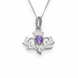 Thistle Collection - Thistle Silver Pendant Amethyst CP7