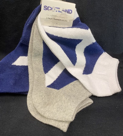 Socks - 3 Pack Trainer Socks Saltire