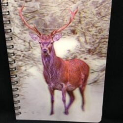 3D Image Notebook - Stag In The Snow