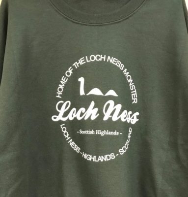 Adult Sweatshirt Loch Ness Forest Green