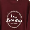 Adult Sweatshirt Loch Ness Maroon