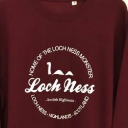 Adult Sweatshirt Loch Ness Maroon