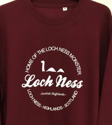 Adult Sweatshirt Loch Ness Maroon